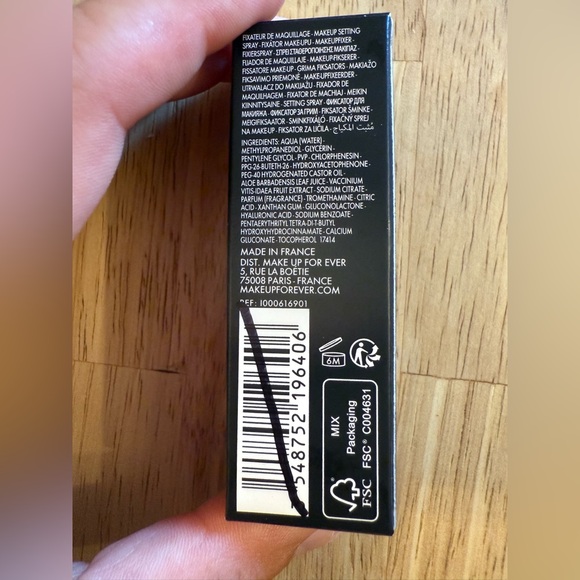 ❤️ 3/$25 MAKE UP FOR EVER Mist & Fix 24HR Hydrating Setting Spray - Picture 3 of 5